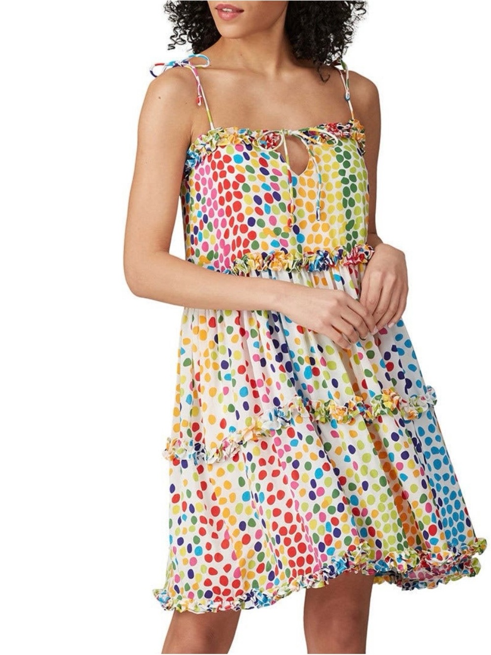 All Things Mochi Rainbow Polka Dot Summer Dress